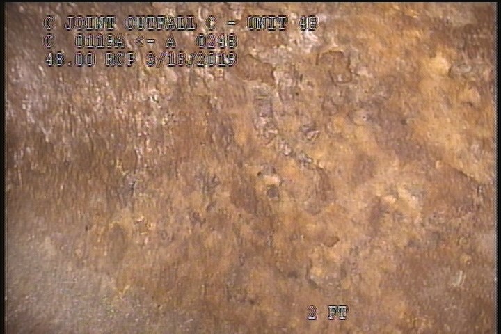 Surface Spalling, at 04 o'clock, within 8 inches of joint: YES, Start - BLISTERING PEELING CONCRETE