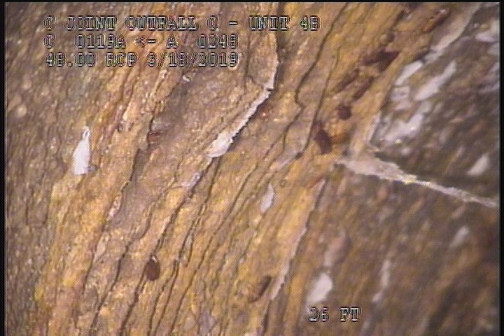 Surface Reinforcement Corroded, from 09 to 03 o'clock, within 8 inches of joint: YES, Start - BROKEN CIRCUM REBAR