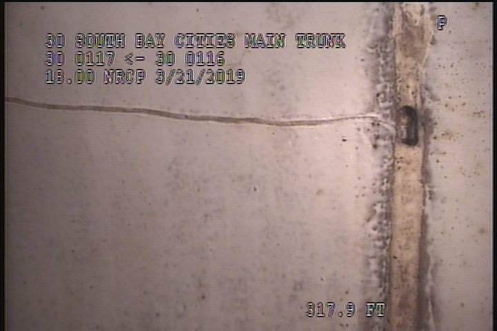 Crack Multiple, from 08 to 04 o'clock, within 8 inches of joint: YES, Start