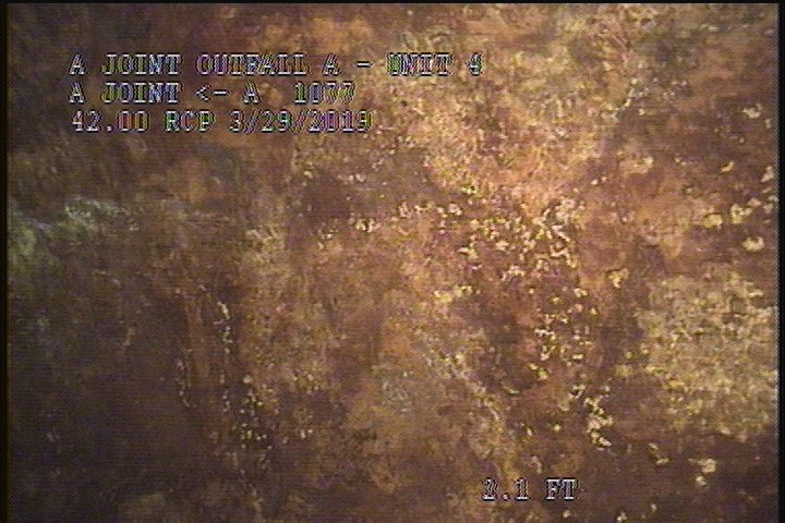 Surface Spalling, from 08 to 04 o'clock, within 8 inches of joint: YES