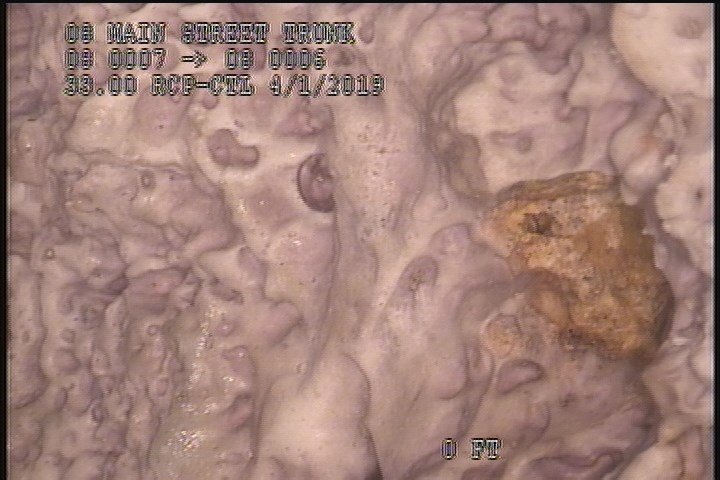 Surface Aggregate Missing, from 09 to 03 o'clock, within 8 inches of joint: YES, Start - SEVERE AGG AREAS OF MISSING TILES