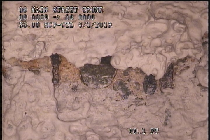 Surface Reinforcement Corroded, from 12 to 02 o'clock, within 8 inches of joint: NO - CIRCUM REBAR