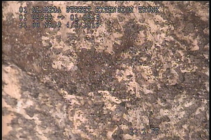 Surface Spalling, from 08 to 04 o'clock, within 8 inches of joint: NO - BLISTERING PEELING CONCRETE