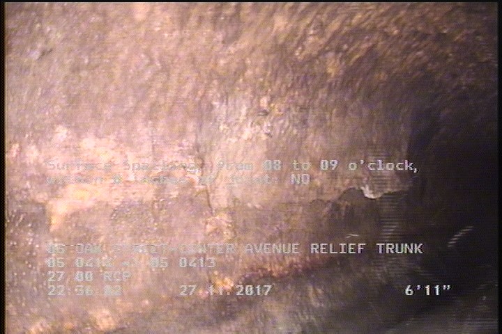 Surface Spalling, from 08 to 09 o'clock, within 8 inches of joint: NO