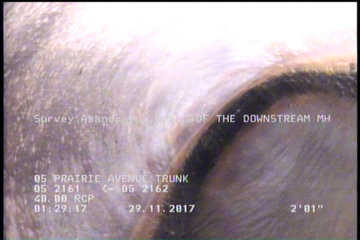 Survey Abandoned - UP LEG OF DOWNSTREAM SIPHON