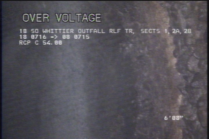 Hole Soil Visible, from 11 to 01 o'clock, within 8 inches of joint: YES - POSSIBLE SOIL VISIBLE