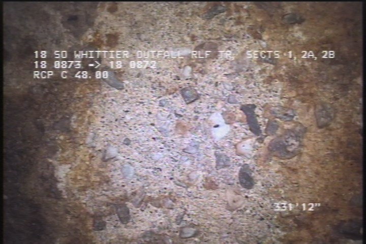 Surface Aggregate Visible, from 02 to 04 o'clock, within 8 inches of joint: NO - SEVERE AGG