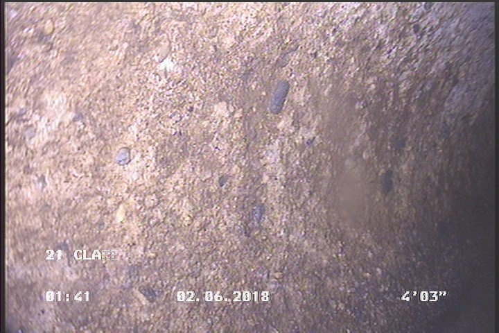 Surface Aggregate Projecting, from 08 to 04 o'clock, within 8 inches of joint: YES, Start