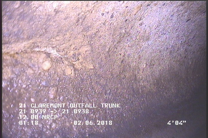 Surface Aggregate Projecting, from 08 to 04 o'clock, within 8 inches of joint: YES, Start