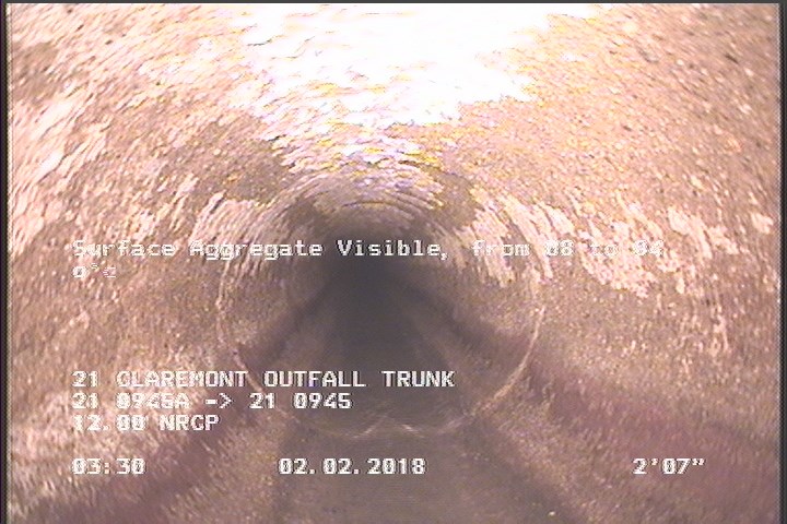 Surface Aggregate Visible, from 08 to 04 o'clock, within 8 inches of joint: NO, Start