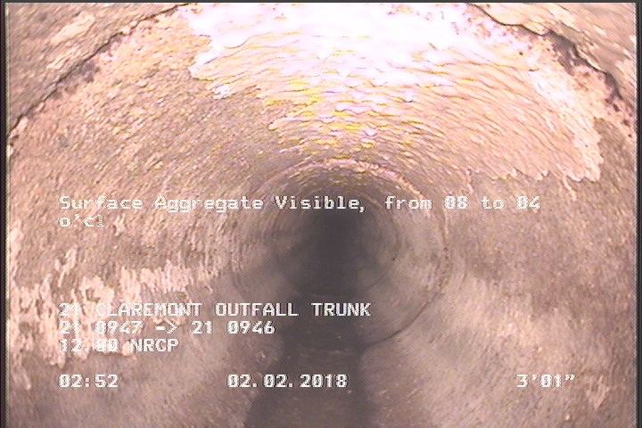 Surface Aggregate Visible, from 08 to 04 o'clock, within 8 inches of joint: NO, Start
