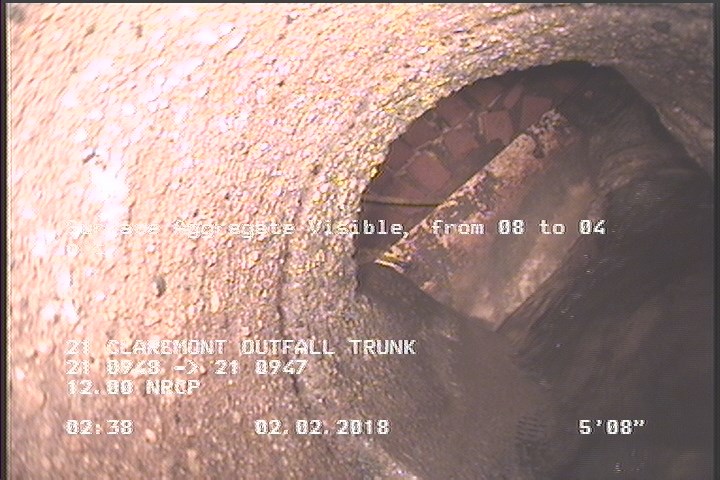 Surface Aggregate Visible, from 08 to 04 o'clock, within 8 inches of joint: NO
