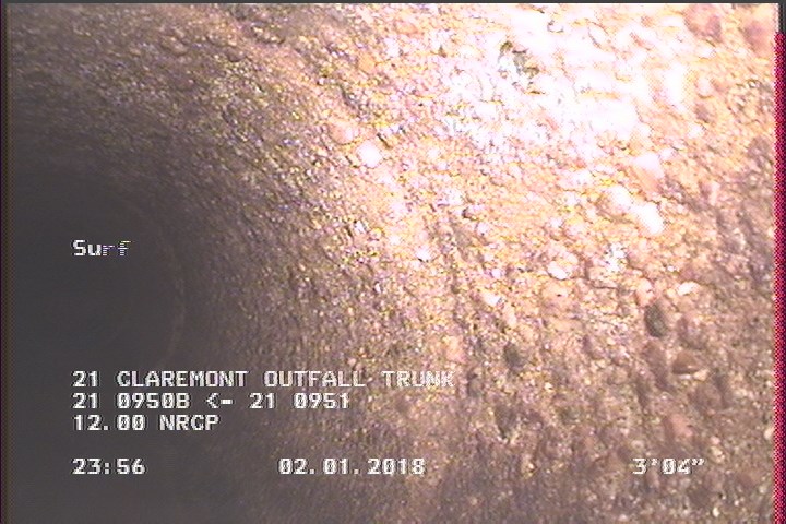 Surface Aggregate Projecting, from 08 to 04 o'clock, within 8 inches of joint: NO, Start