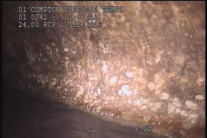 Surface Aggregate Projecting, from 08 to 04 o'clock, within 8 inches of joint: YES, Start