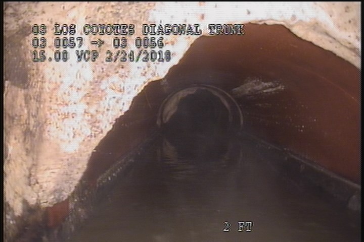 Upstream Manhole, Survey Begins - 7:04 AM