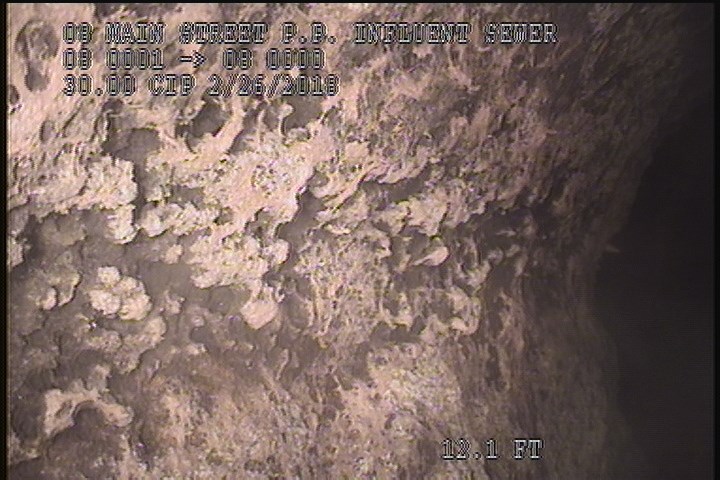 Surface Corrosion Metal Pipe, from 10 to 02 o'clock, within 8 inches of joint: YES - 30% MISSING