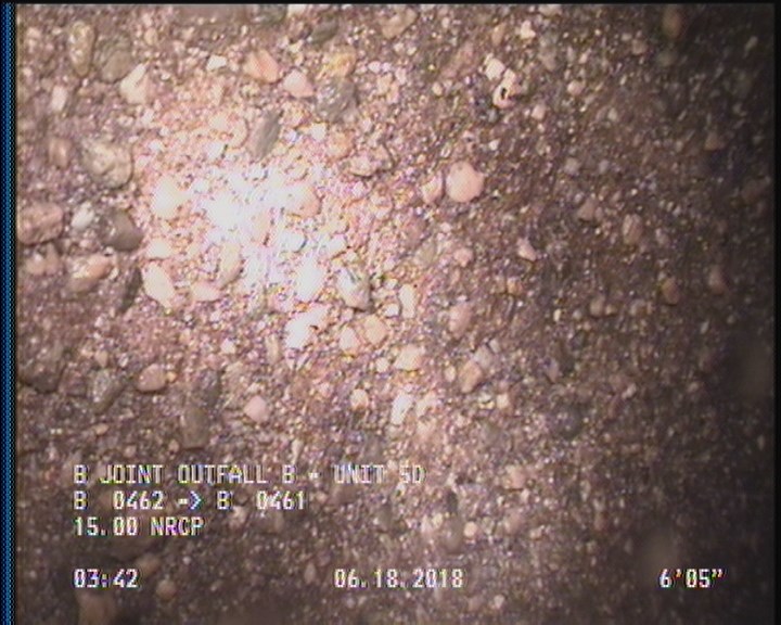 Surface Aggregate Projecting, from 08 to 04 o'clock, within 8 inches of joint: YES, Start