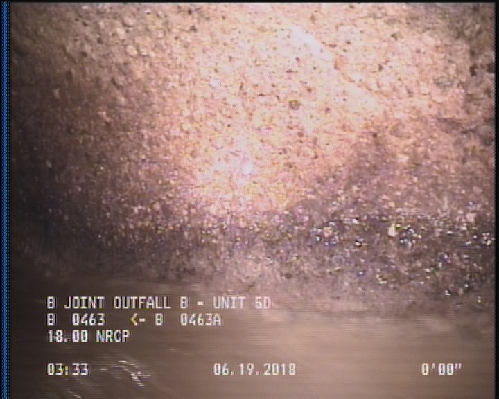 Deposits Attached Grease, 5 %of cross sectional area, from 03 to 09 o'clock, , within 8 inches of joint: YES, Start