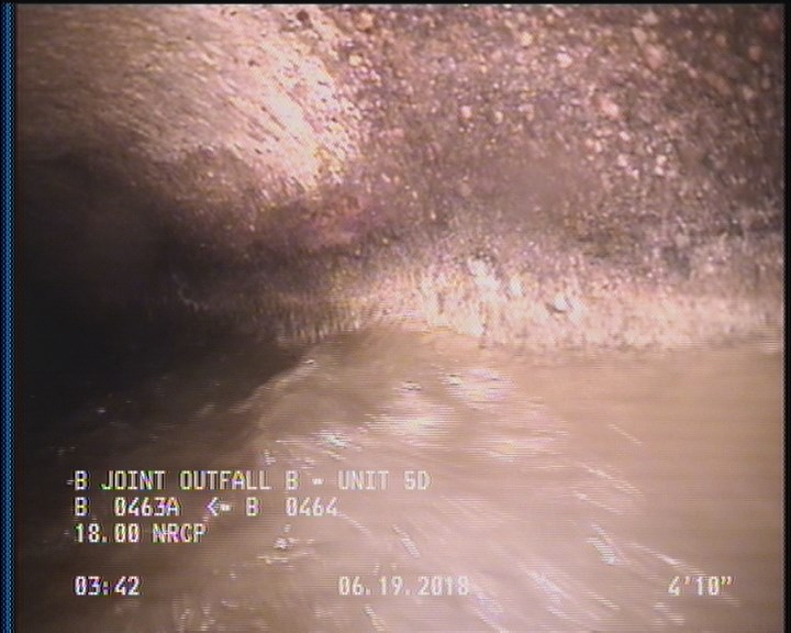 Deposits Attached Grease, 5 %of cross sectional area, from 03 to 09 o'clock, , within 8 inches of joint: YES, Start