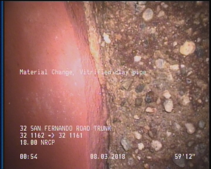 Material Change, Vitrified clay pipe