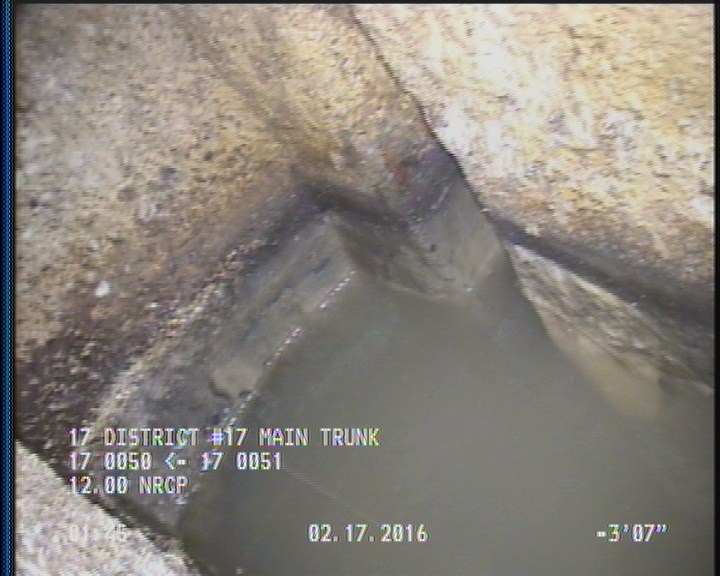 Survey Abandoned - VIEW OF THE UPLEG OF D/S NORTH SIPHON.