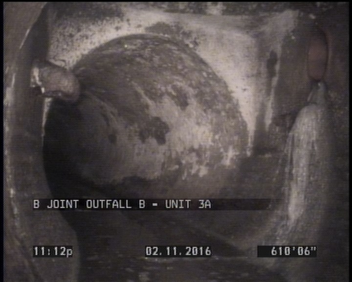 Deposits Settled Other, 5 %of cross sectional area, from 04 to 08 o'clock, , within 8 inches of joint: YES, Finish - DEBRIS