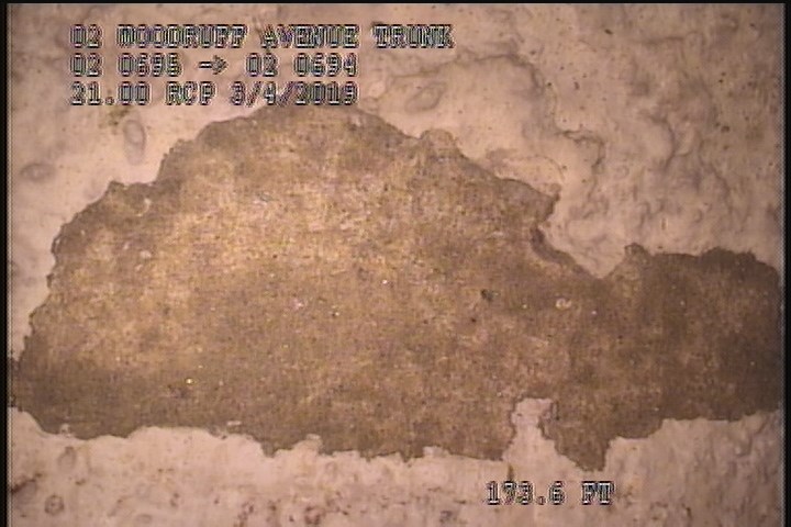 Surface Spalling, from 08 to 04 o'clock, within 8 inches of joint: NO - BLISTERING PEELING CONCRETE