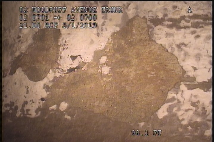 Surface Spalling, from 10 to 02 o'clock, within 8 inches of joint: NO - PEELING CPNCRETE CONCRETE