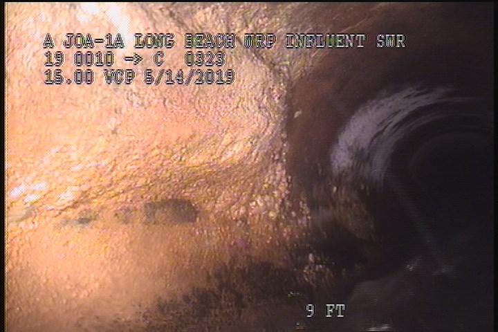 Deposits Attached Grease, 5 %of cross sectional area, from 08 to 04 o'clock, , within 8 inches of joint: YES, Start