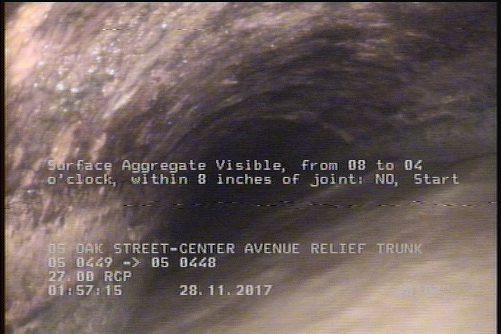 Surface Aggregate Visible, from 08 to 04 o'clock, within 8 inches of joint: NO, Start