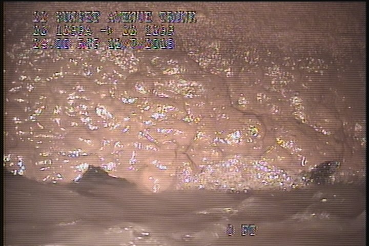 Deposits Attached Grease, 5 %of cross sectional area, from 04 to 08 o'clock, , within 8 inches of joint: YES, Start