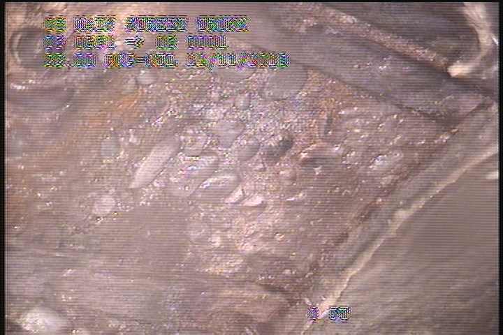 Surface Aggregate Missing, from 09 to 03 o'clock, within 8 inches of joint: YES, Start - AREAS OF MISSING TILES