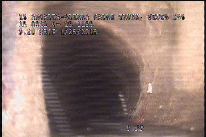 Downstream Manhole, Survey Begins - 12:01 PM