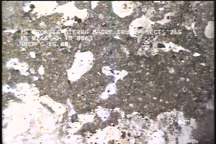 Surface Aggregate Missing, from 09 to 03 o'clock, within 8 inches of joint: YES, Start - SEVERE AGG