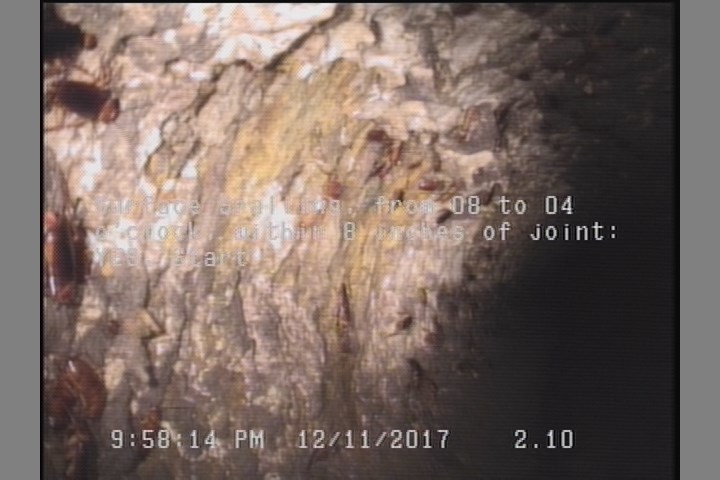 Surface Spalling, from 08 to 04 o'clock, within 8 inches of joint: YES, Start