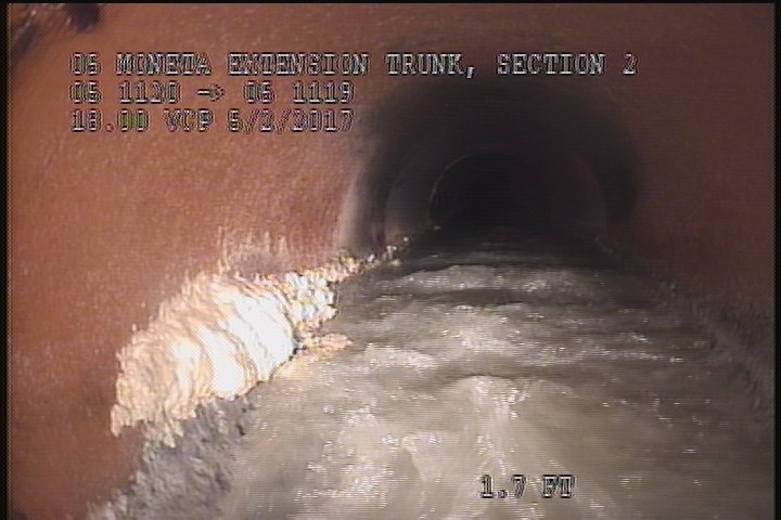 Deposits Attached Grease, 5 %of cross sectional area, at 08 o'clock, , within 8 inches of joint: YES