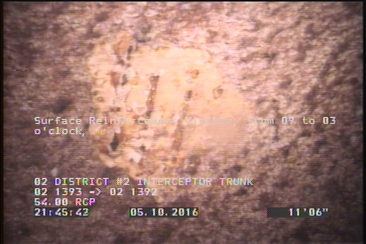 Surface Reinforcement Visible, from 09 to 03 o'clock, within 8 inches of joint: NO, Start - SPORADICALLY