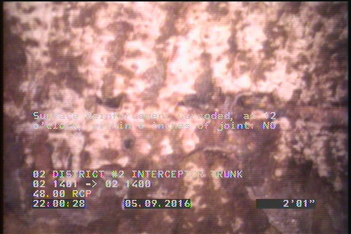 Surface Reinforcement Corroded, at 12 o'clock, within 8 inches of joint: NO