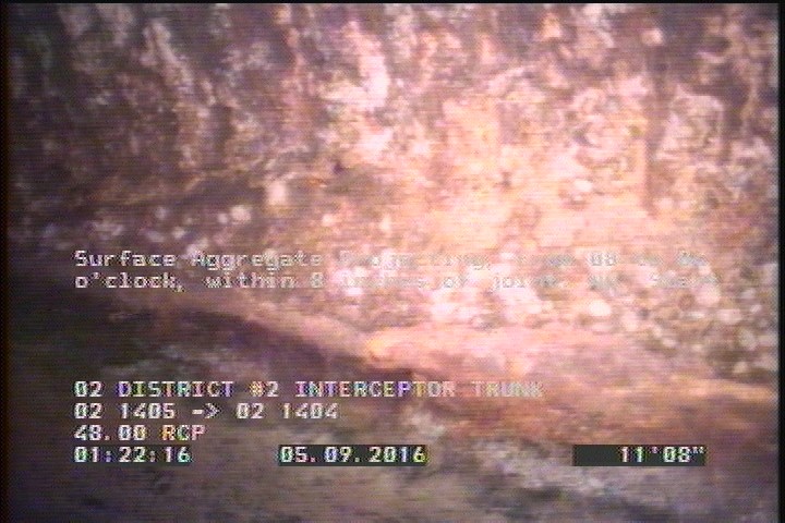 Surface Aggregate Projecting, from 08 to 04 o'clock, within 8 inches of joint: NO, Start