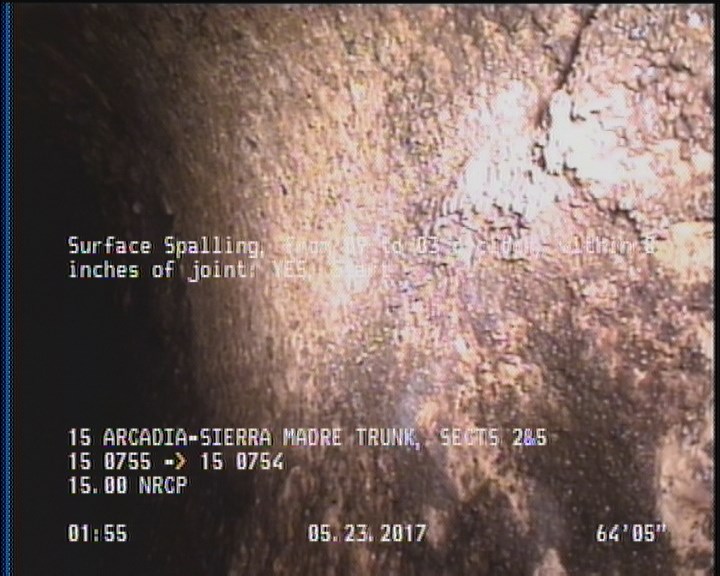 Surface Spalling, from 09 to 03 o'clock, within 8 inches of joint: YES, Start