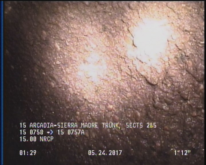 Surface Aggregate Projecting, from 09 to 03 o'clock, within 8 inches of joint: YES, Start