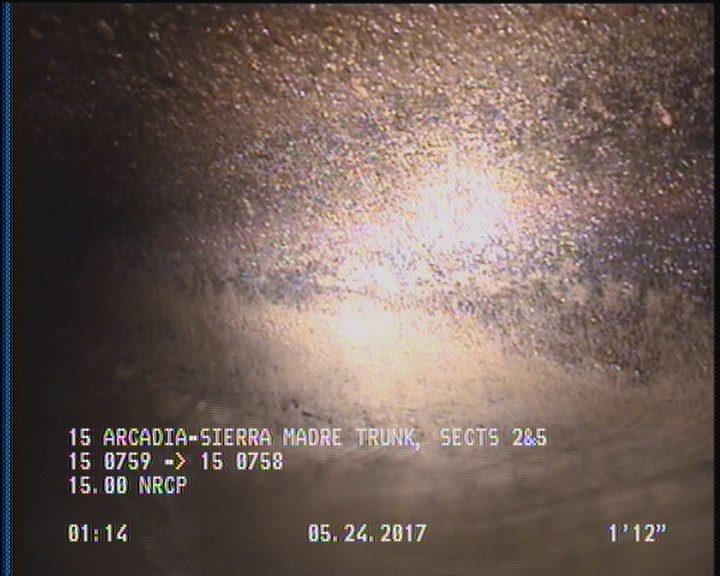 Deposits Attached Grease, 5 %of cross sectional area, from 03 to 09 o'clock, , within 8 inches of joint: YES, Start