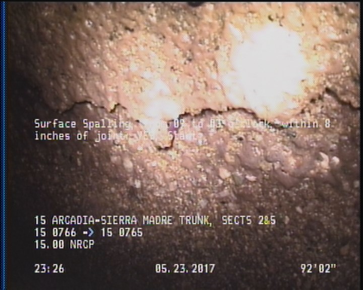 Surface Spalling, from 09 to 03 o'clock, within 8 inches of joint: YES, Start