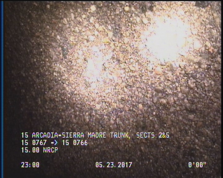 Surface Aggregate Projecting, from 09 to 03 o'clock, within 8 inches of joint: YES, Start