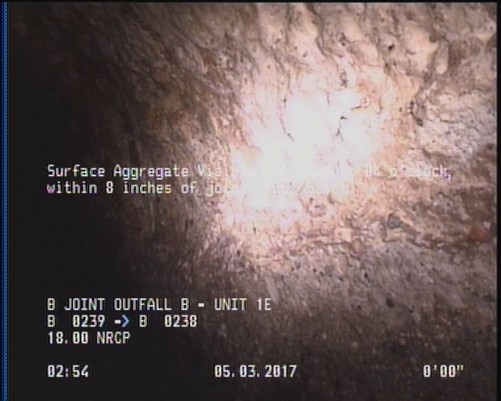 Surface Aggregate Visible, from 08 to 04 o'clock, within 8 inches of joint: YES, Start