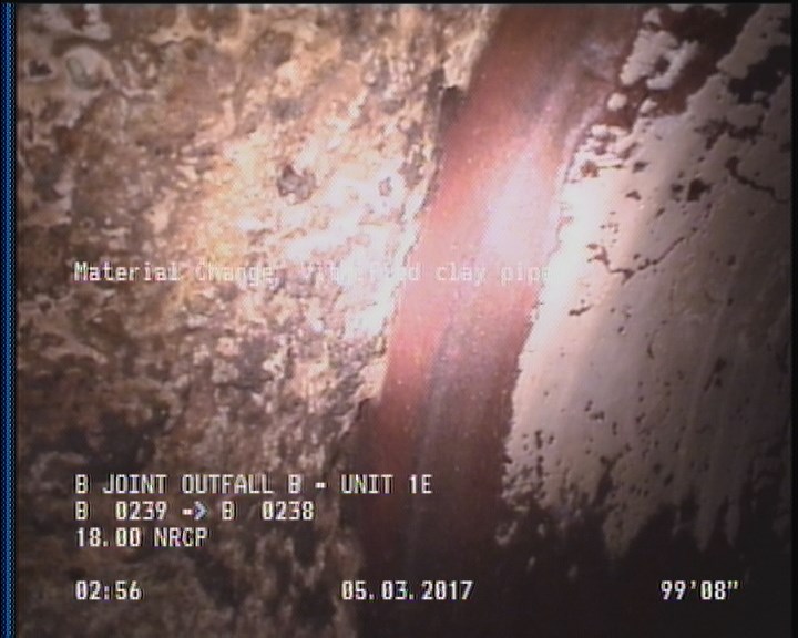 Material Change, Vitrified clay pipe