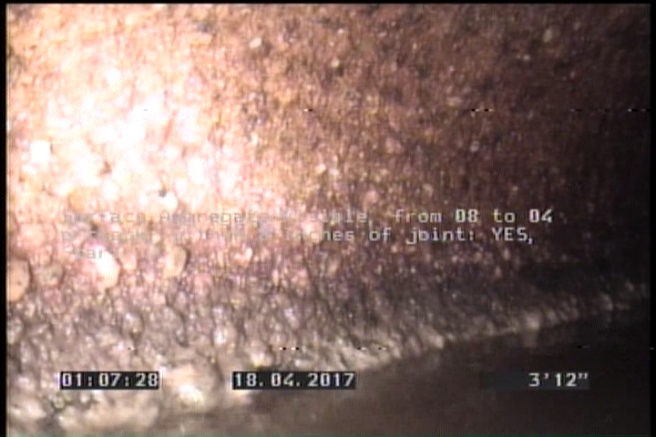 Surface Aggregate Visible, from 08 to 04 o'clock, within 8 inches of joint: YES, Start