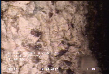 Surface Aggregate Projecting, from 07 to 05 o'clock, within 8 inches of joint: YES, Start