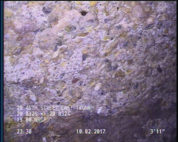 Surface Aggregate Projecting, from 09 to 03 o'clock, within 8 inches of joint: YES, Start