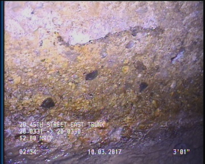 Surface Aggregate Projecting, from 09 to 03 o'clock, within 8 inches of joint: YES, Start